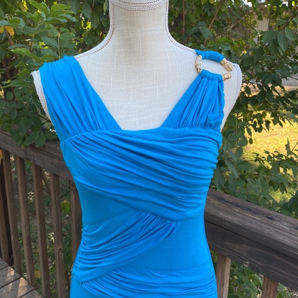 Sky brand snake embellished sleeveless body-con party club dress - Picture 3 of 8